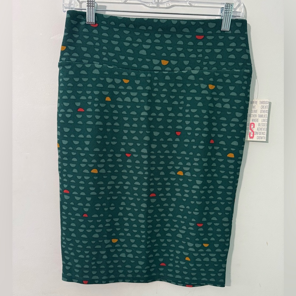 LuLaRoe Cassie Green Pencil Skirt Knee-length for Work NWT